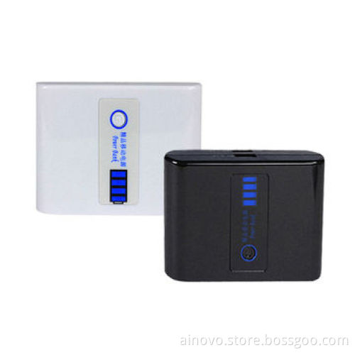 Mini power bank for iPod, camera, PSP, dual USB, 12,000MA, high capacity, colorful